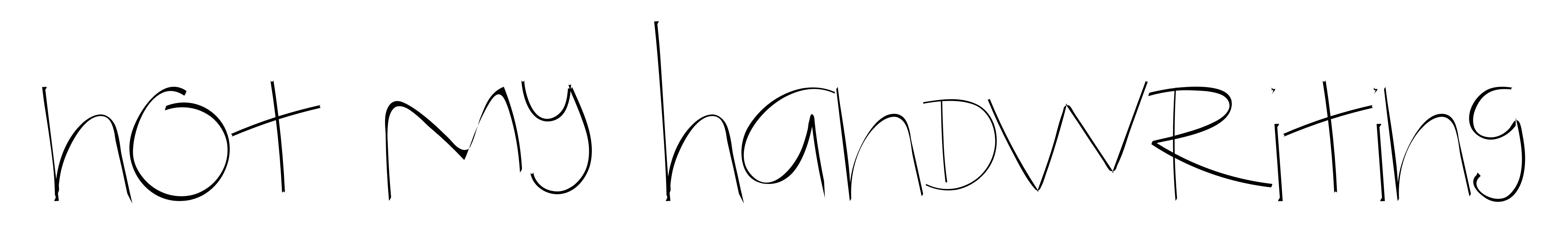 Not My Handwriting