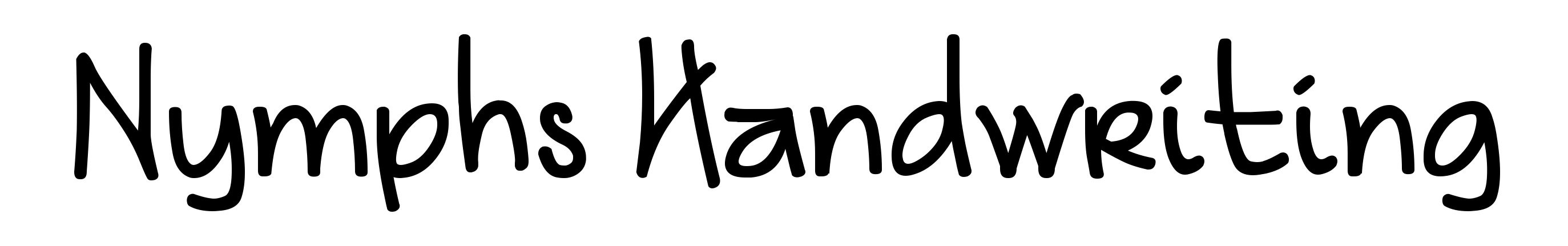 Nymphs Handwriting