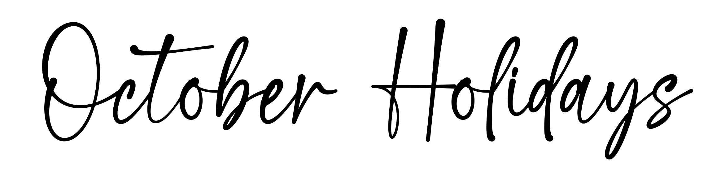 October Holidays