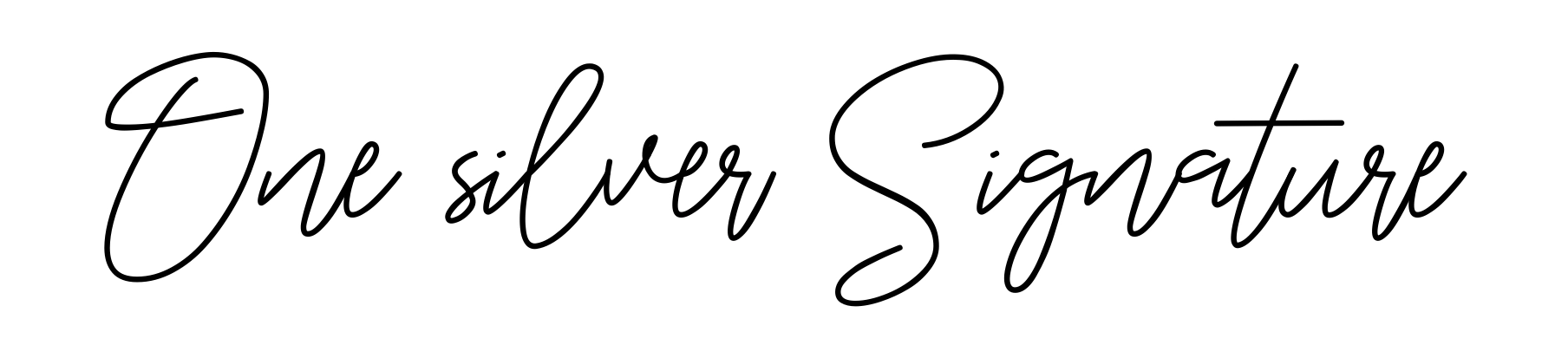 One silver Signature