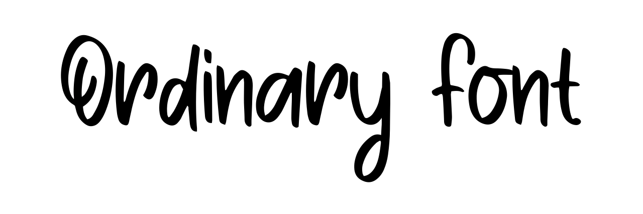 Ordinary Font