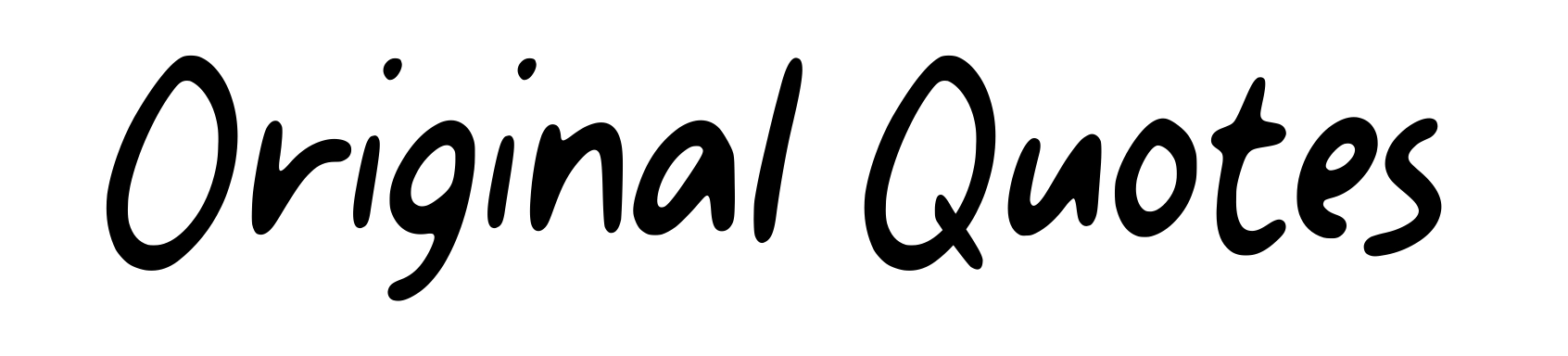 Original Quotes
