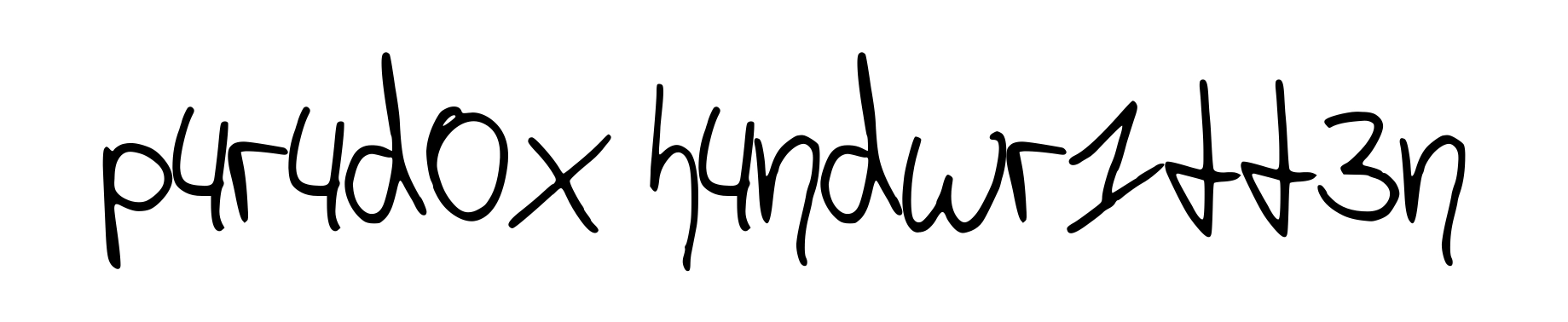 p4r4d0x h4ndwr1tt3n