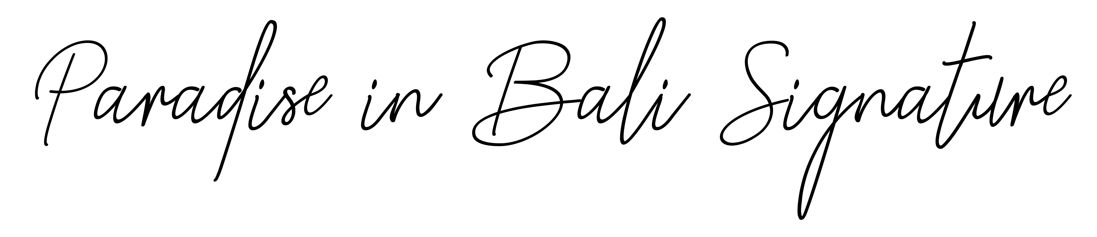 Paradise in Bali Signature