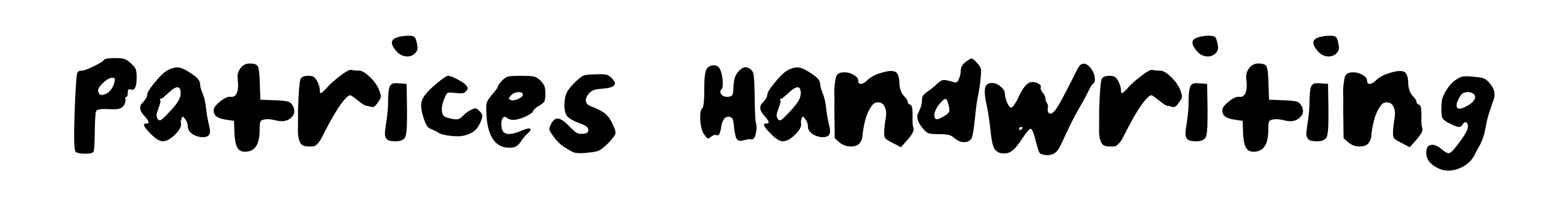 Patrices Handwriting