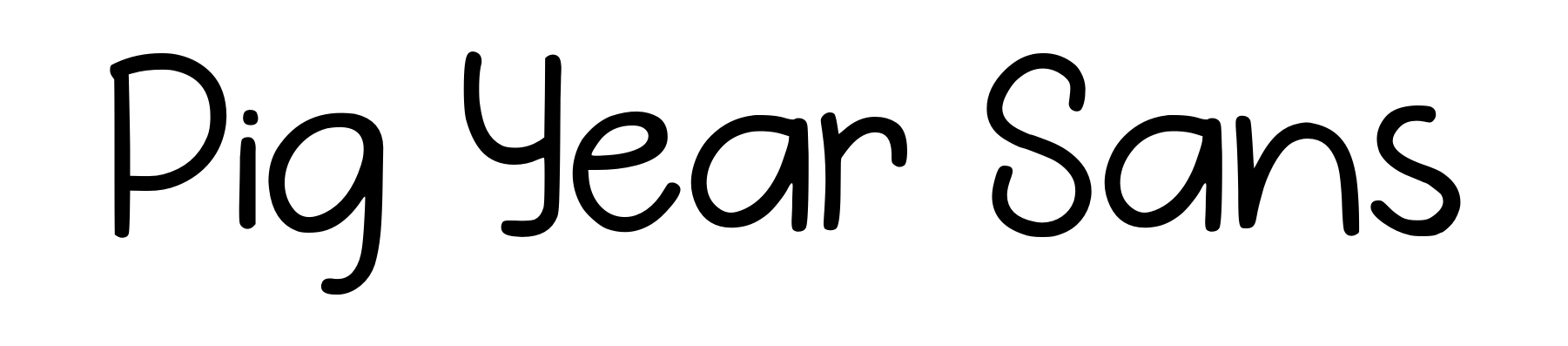 Pig Year Sans