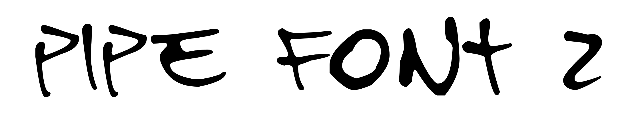 Pipe Font 2
