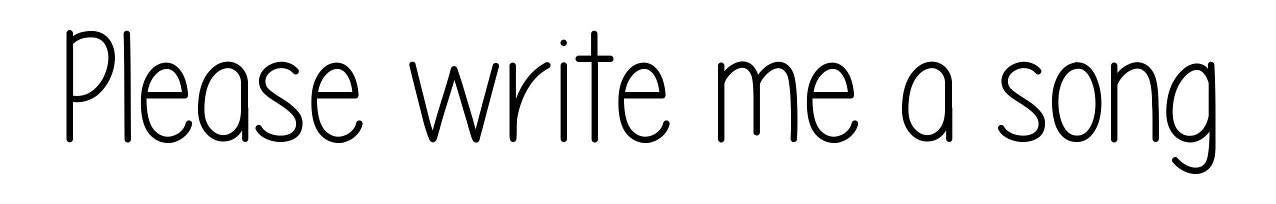 Please write me a song