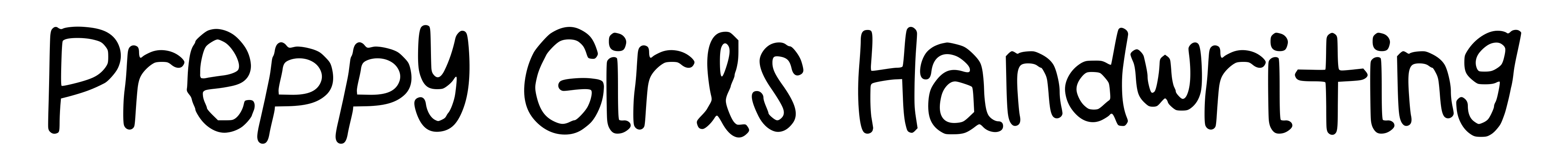 Preppy Girls Handwriting
