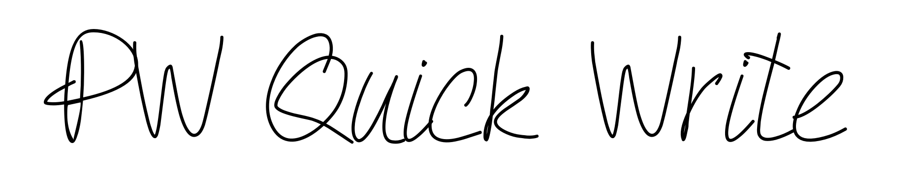 PW Quick Write