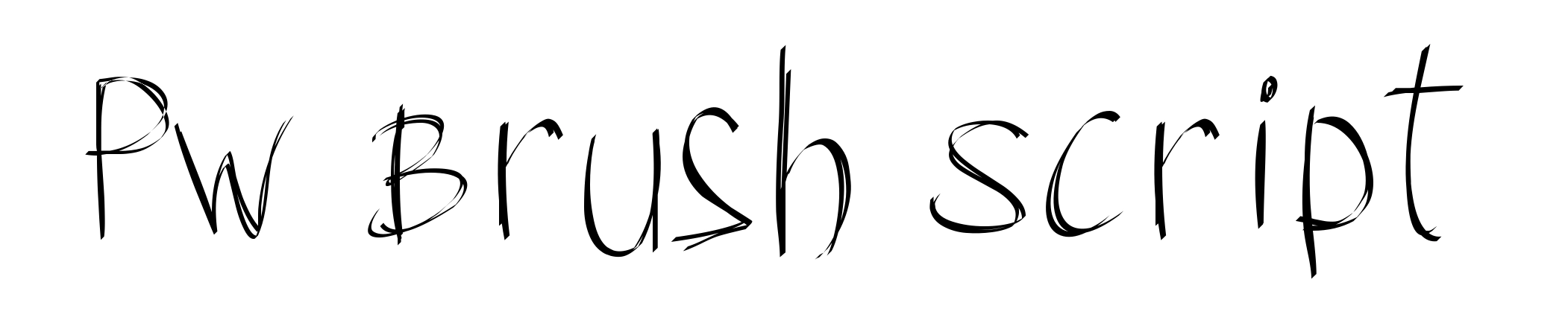 PW Brush Script