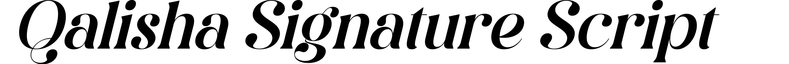 Qalisha Signature Script