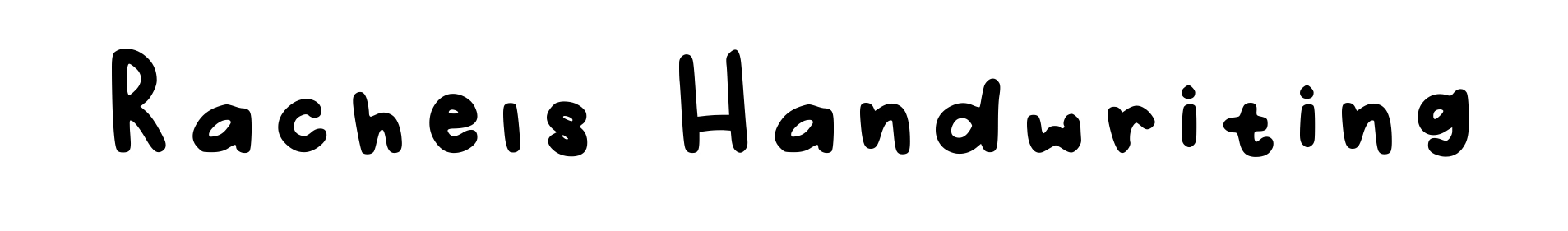 Rachels Handwriting