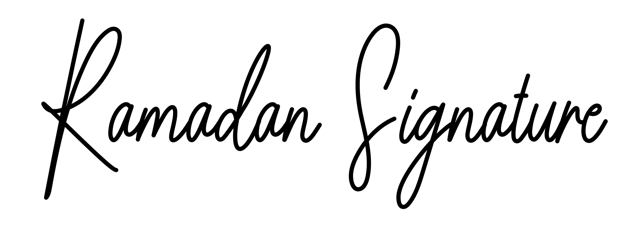 Ramadan Signature