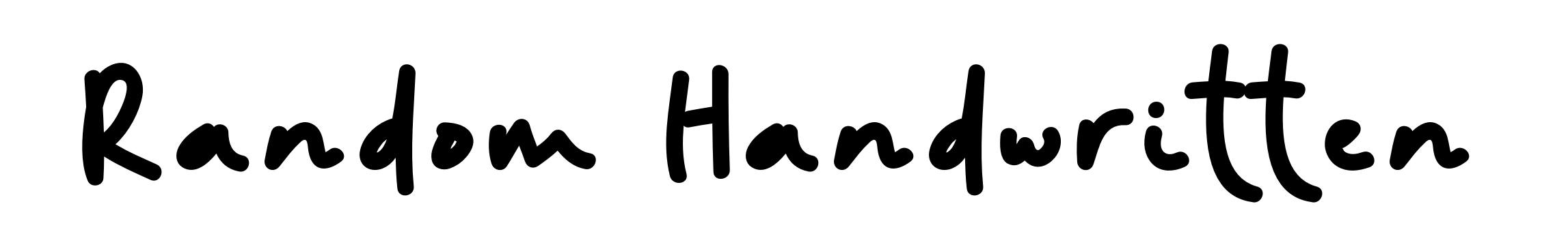 Random Handwritten