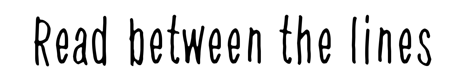 Read between the lines