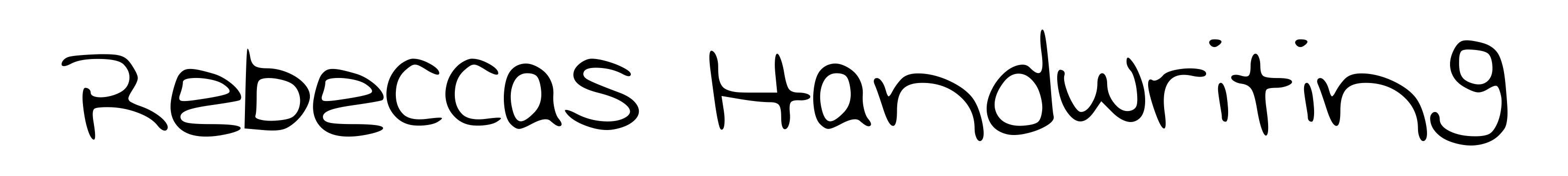 Rebeccas Handwriting