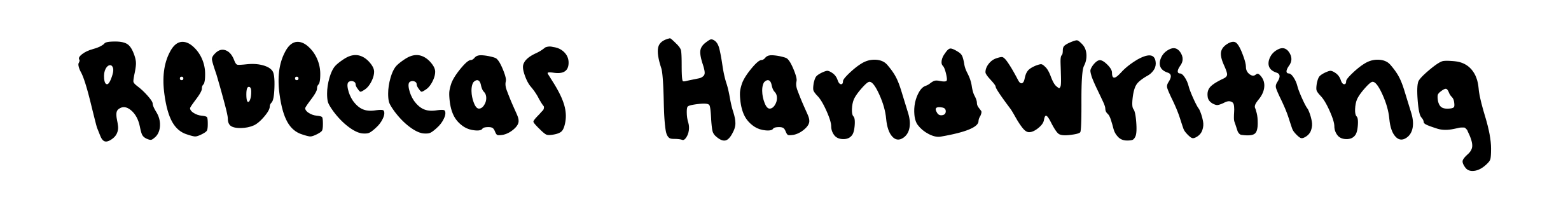 Rebeccas Handwriting