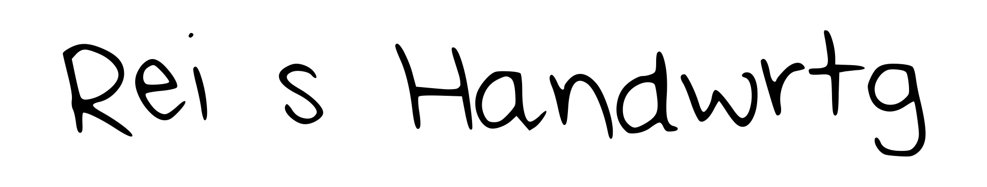 Rei's Handwriting