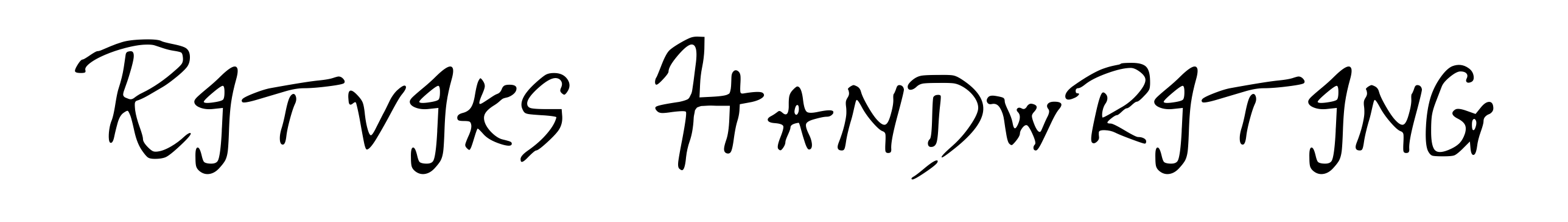 Ritviks Handwriting