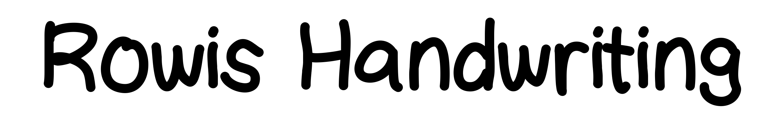 Rowis Handwriting