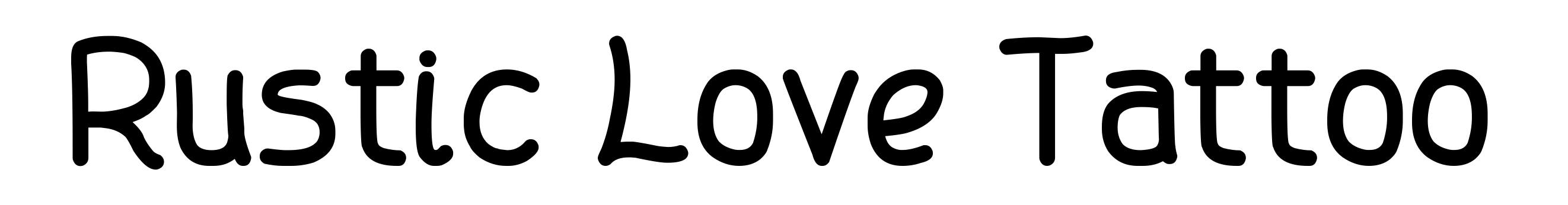 Rustic Love Tattoo