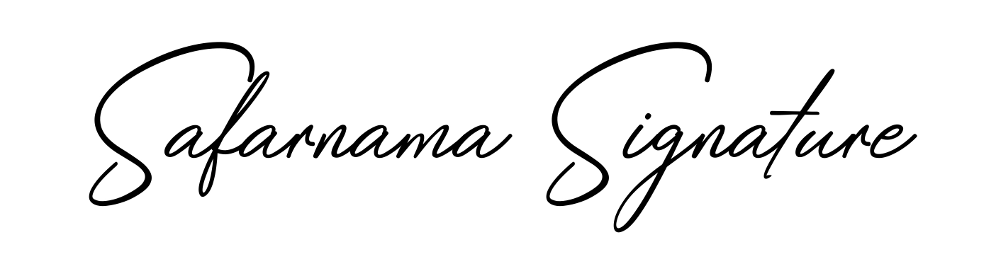 Safarnama Signature