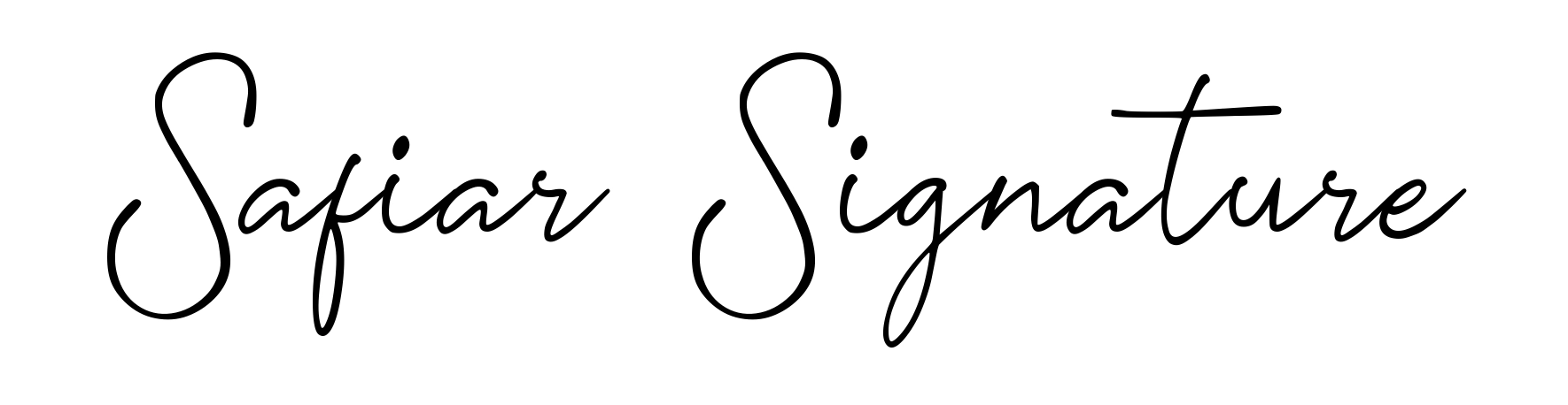 Safiar Signature