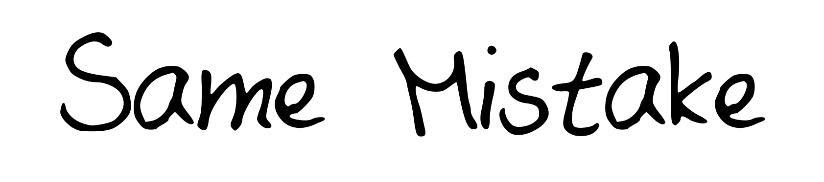 Same Mistake