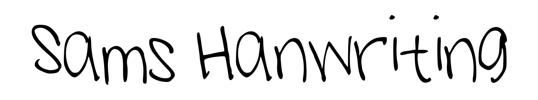 Sams Hanwriting