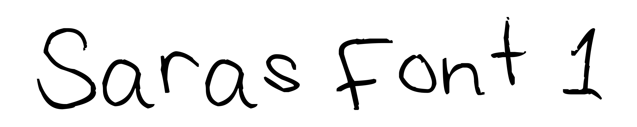 Saras Font 1