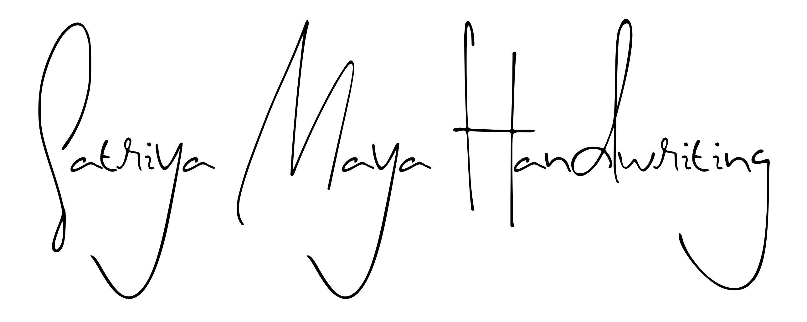 Satriya Maya Handwriting