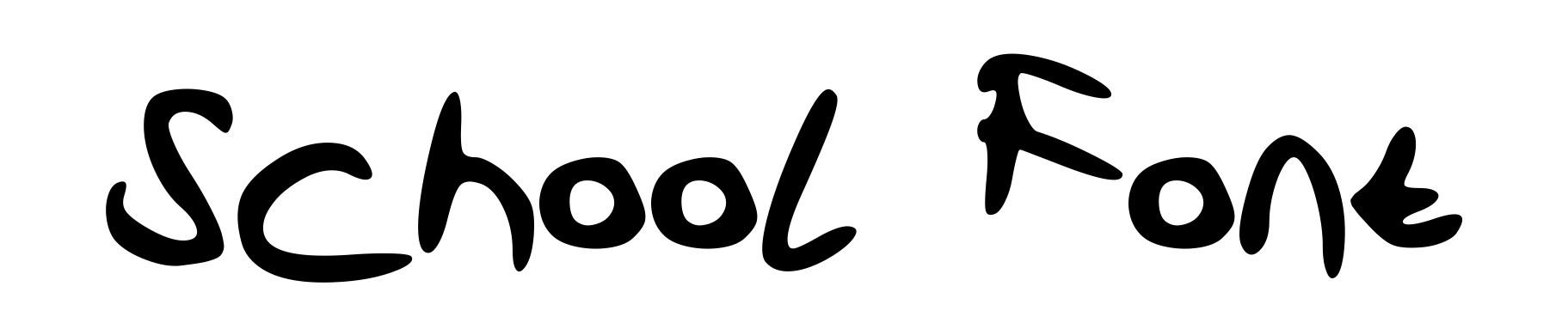 School Font