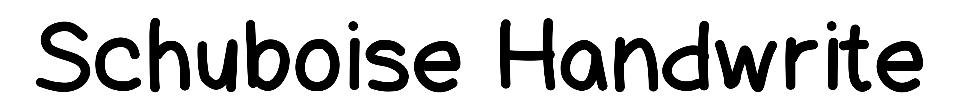 Schuboise Handwrite