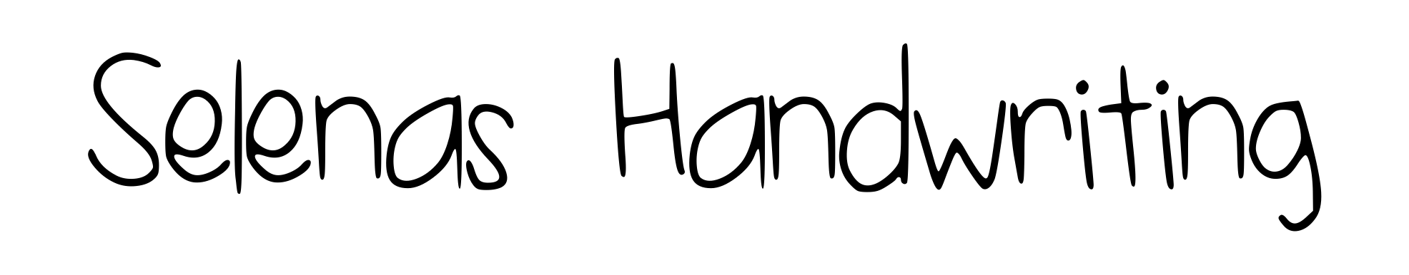 Selenas Handwriting