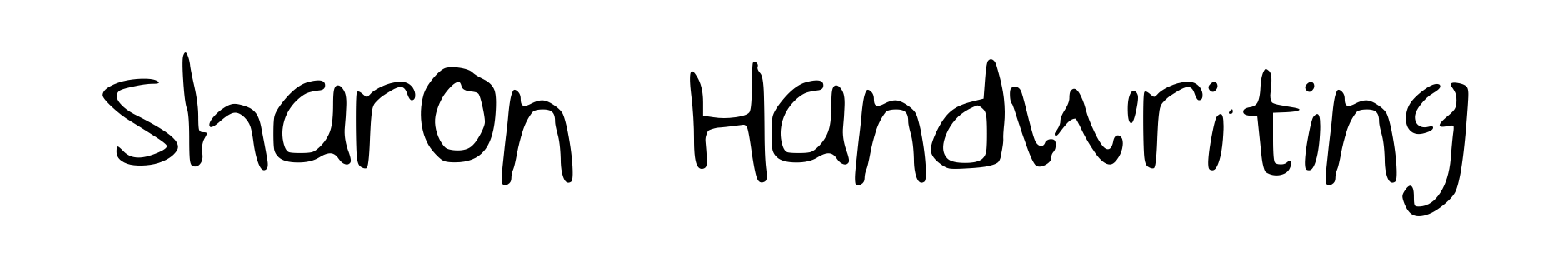 Sharon Handwriting