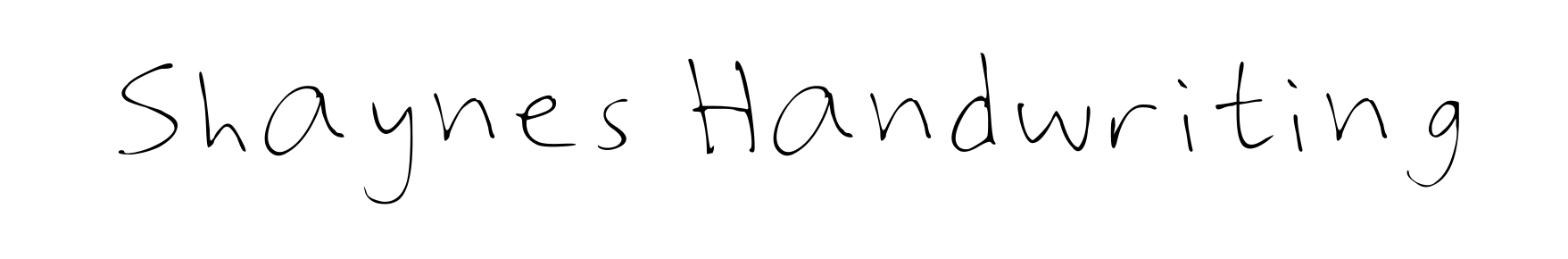 Shaynes Handwriting