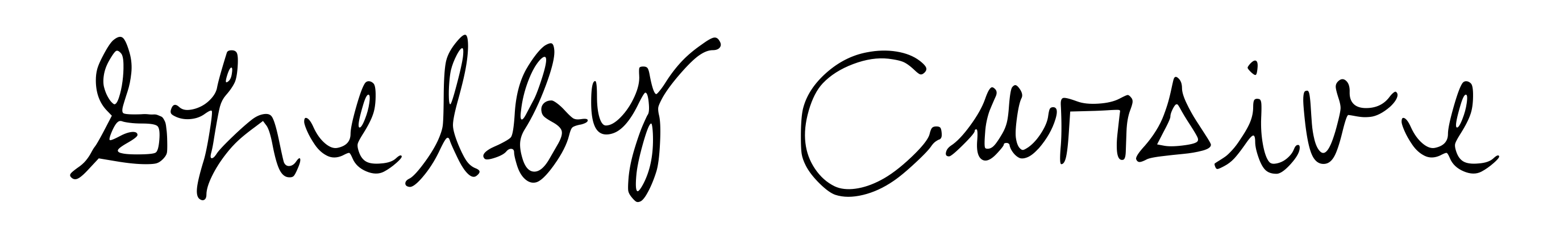 Shelby Cursive