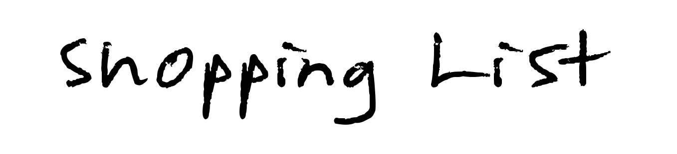 Shopping List