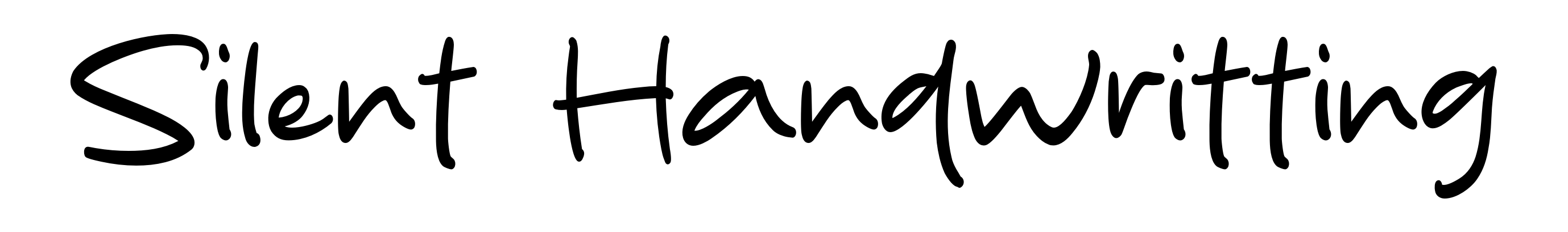 Silent Handwritting