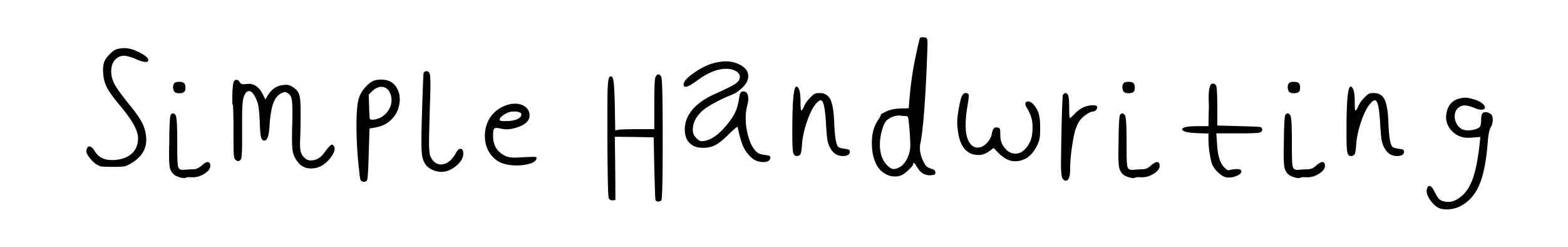 Simple Handwriting