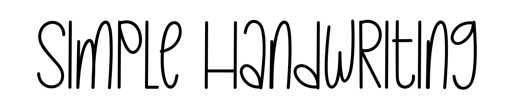 Simple Handwriting