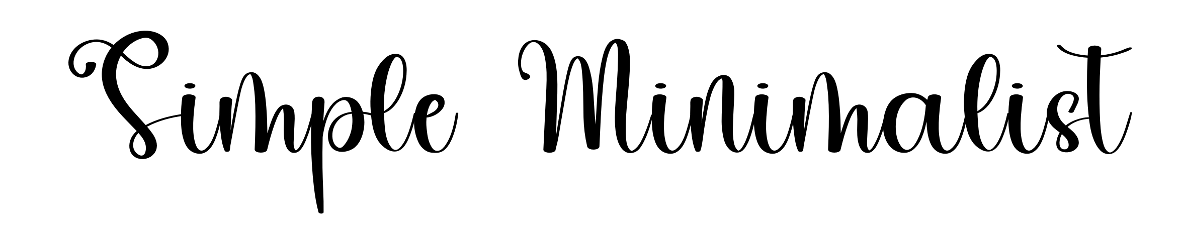 Simple Minimalist