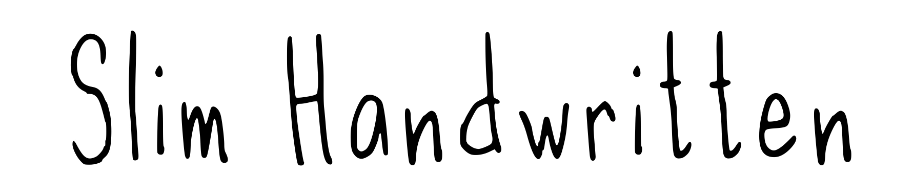 Slim Handwritten