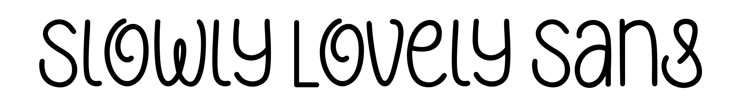 Slowly Lovely Sans