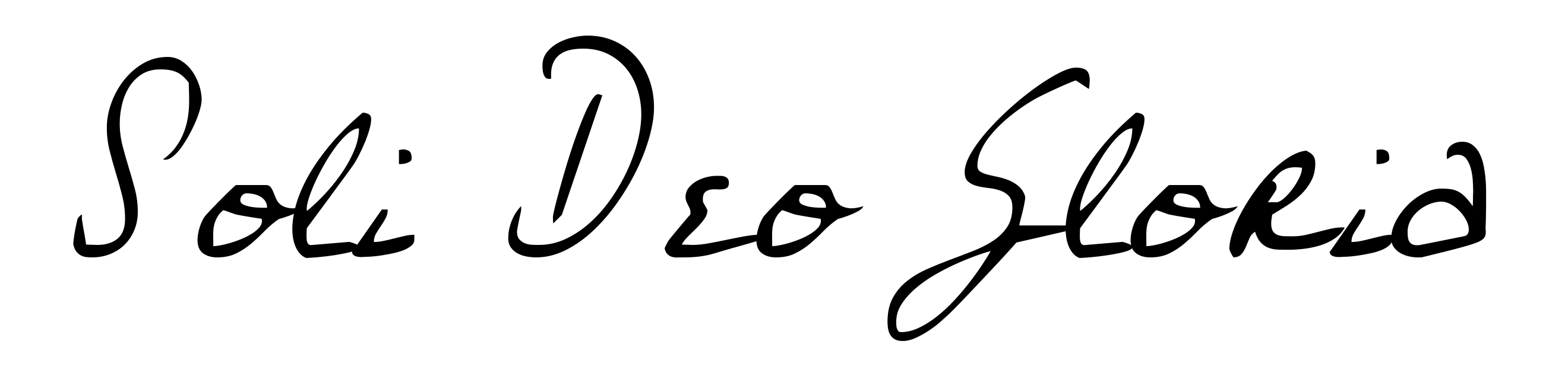 Soli Deo Gloria