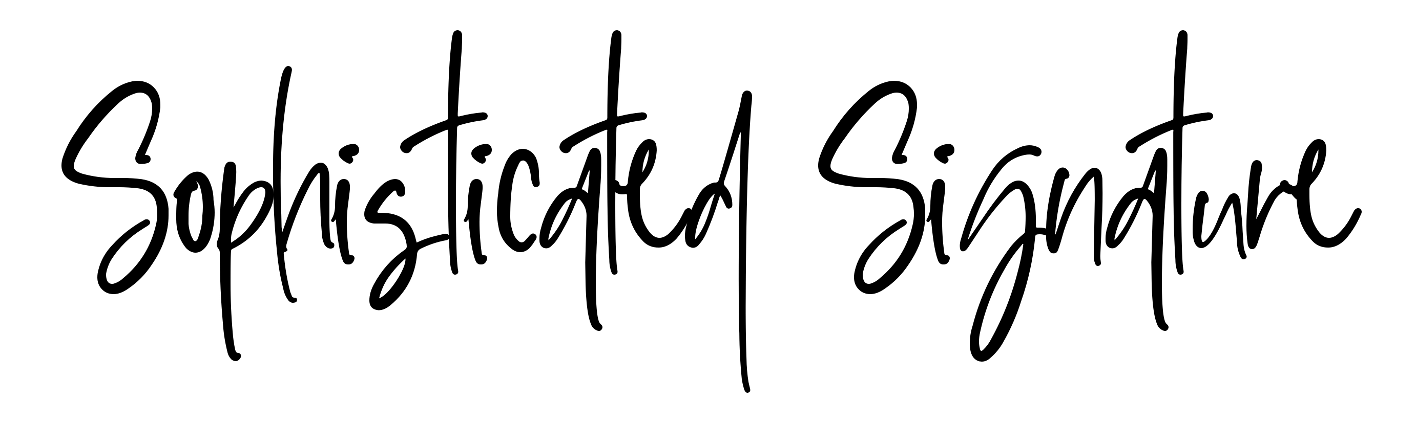 Sophisticated Signature