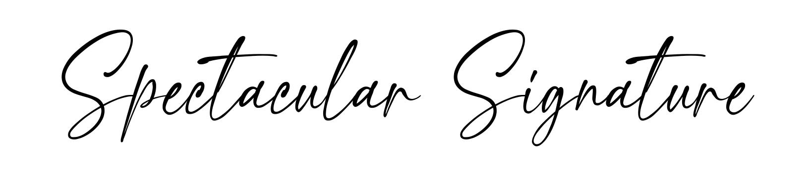 Spectacular Signature