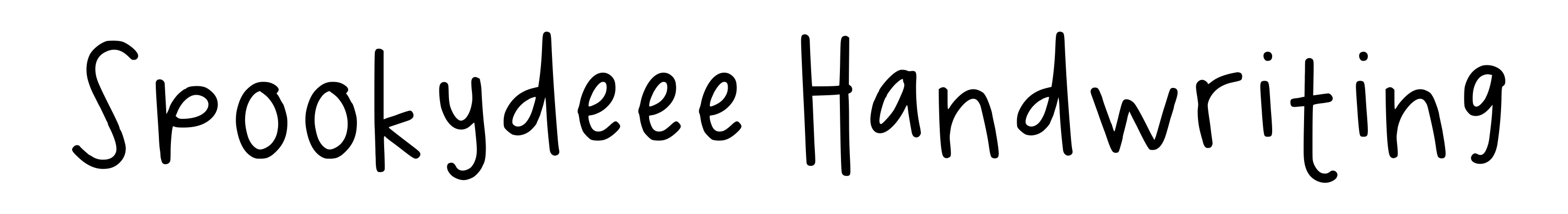 Spookydeee Handwriting
