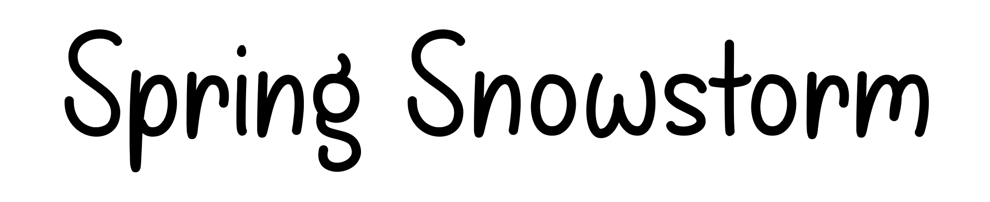 Spring Snowstorm